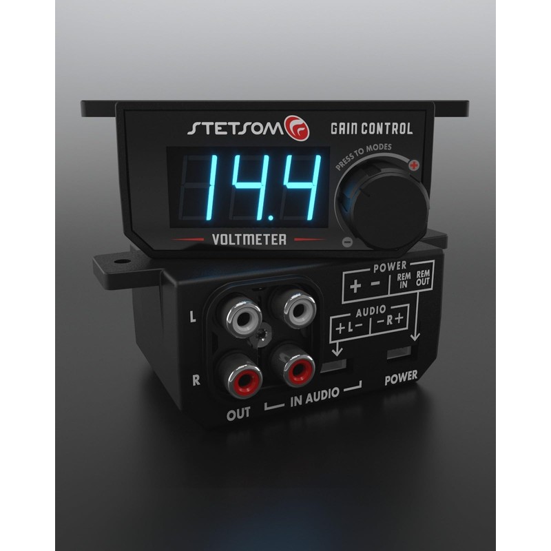 Stetsom 4in1 - Universal Bass Knob with Voltmeter, Gain Control