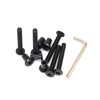 cSeao 10-Pack M6 x 45mm Black Hex Socket Cap Furniture