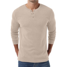 Sailwind Men's Henley Shirts Long Sleeve Casual Classic T-Shirts Button Henley Pullover Tee