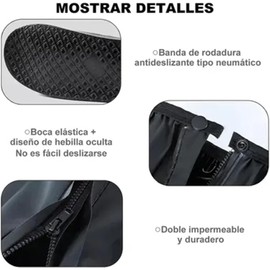 Cubrezapatos Impermeable, Cubierta del Zapato con Bandas Reflectantes