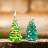 FineInno 2 Pcs Christmas Tree Resin Mold, Mini Pines Tree