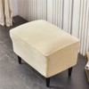 Highdi Ottoman Protective Cover Stool Cover, Velvet Stool Cover for