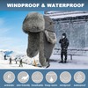 Winter Trapper Hat for Men Women 100% Real Rabbit Fur