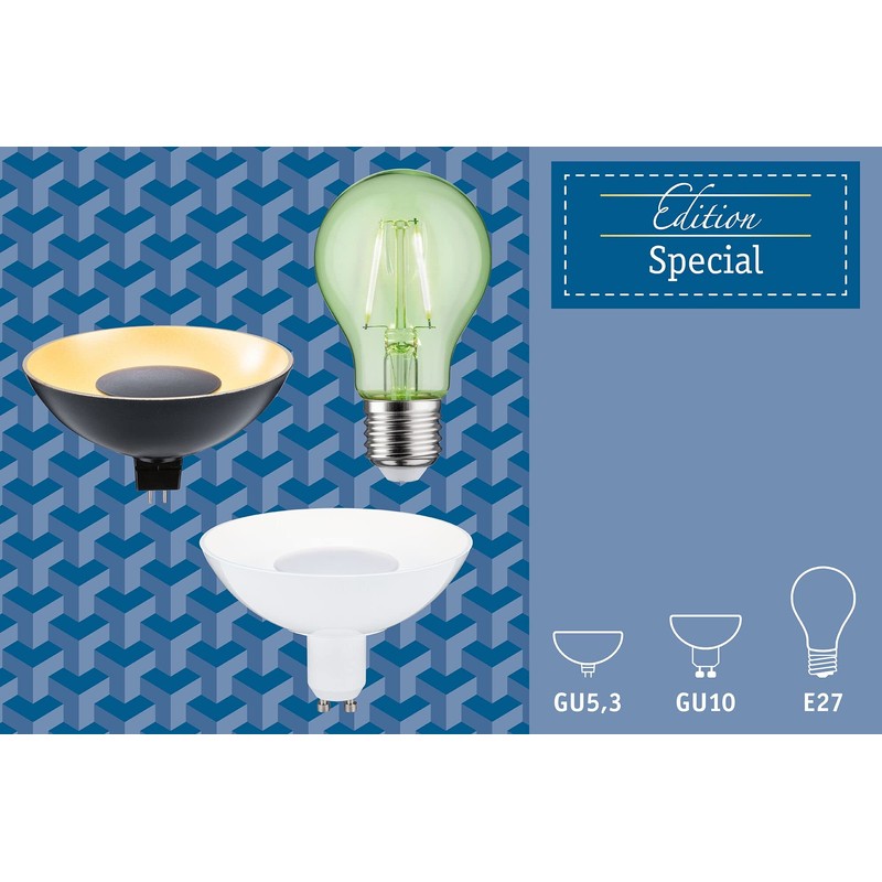 Paulmann LED GU5.3 12 V Black/Gold 3000 K