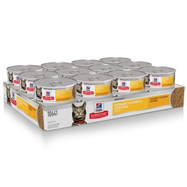Hill's Science Diet Wet Cat Food, Adult, Urinary & Hairball Control, Savory Chicken Recipe