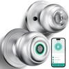Fingerprint Door Lock, Smart Fingerprint Door Knob with Lock, Biometric