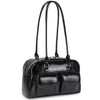 Shoulder Bag for Women Retro Purses PU Leather Handbag Multi