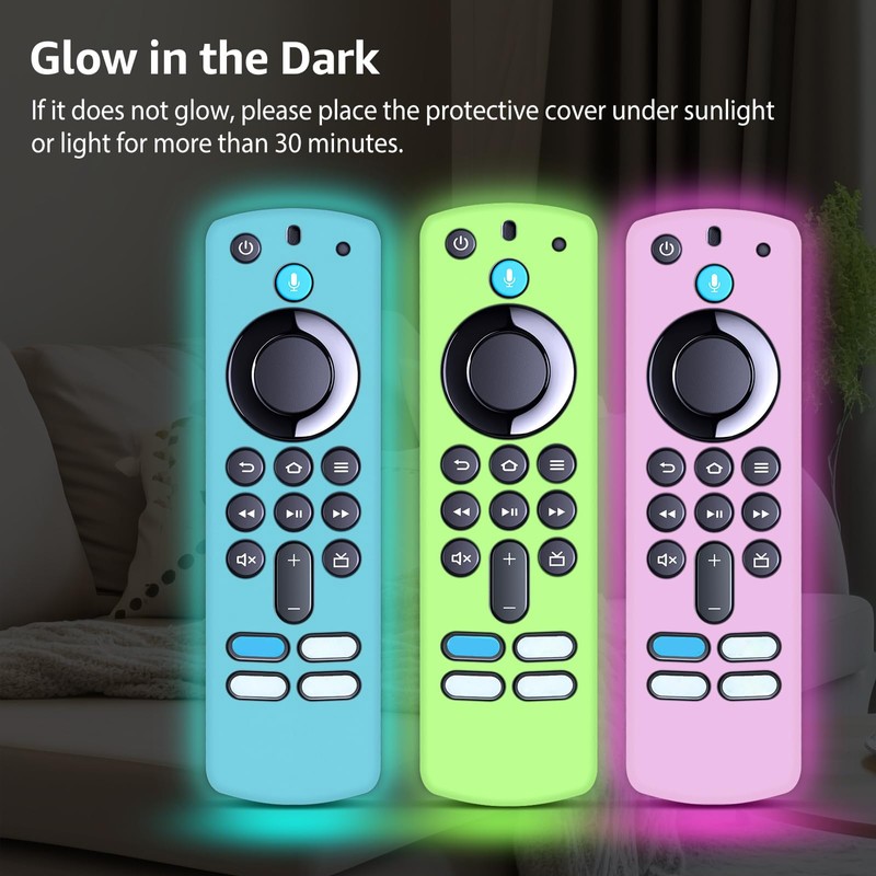 [3 Pack] Firestick Remote Cover 3rd Gen with Alexa Voice