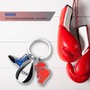 TROIKA Keyring Punch Bag Boxing Gloves and Boxing Shoe -