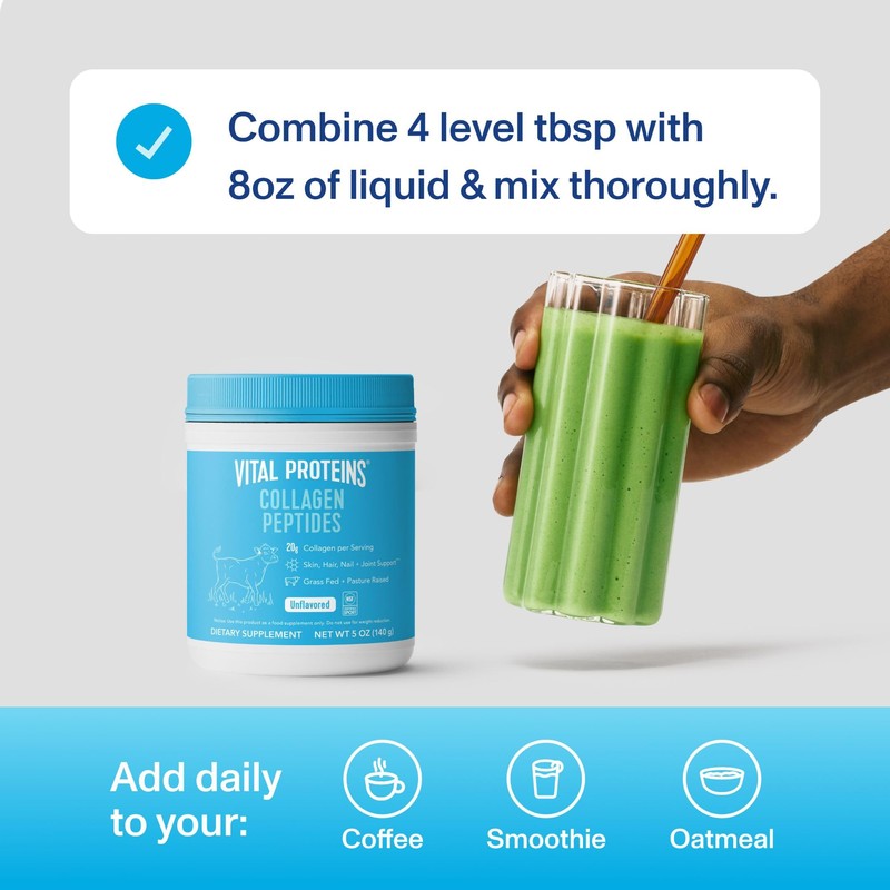 Vital Proteins Collagen Peptides Powder Supplement for Skin Hair Nail