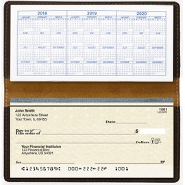 Yin Yang Kitty Laser Engraved Leatherette Checkbook Cover