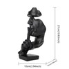 Tibeoyad Decorative Statue, Silence is Gold Statue Office Shelf Table