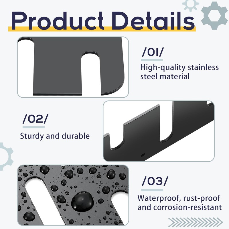 MorningRo 10 Pcs Door Hinge Shims Stainless Steel Metal Shims
