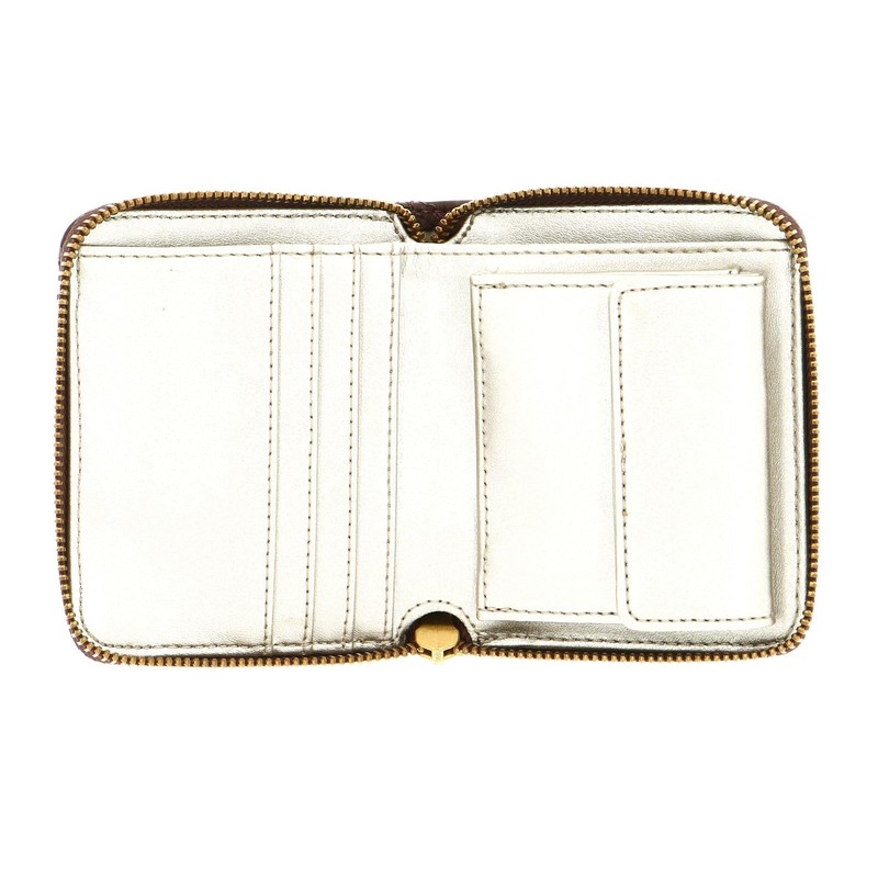 GUESS Giully SLG Small Zip Around Wallet Burgundy, burgundy, Modern