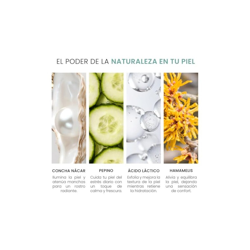 Vitasei Crema Facial con Concha Nácar y Ácido Láctico, Anti-Manchas,
