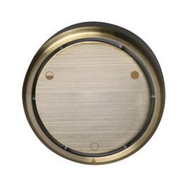 Westbrass D493CHM-06 Universal Patented Deep Soak Round Replacement 2-Hole Bathtub Overflow Cover for Full and Over-Filled Closure, Antique Brass