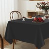 YSYJ 3 Pack Black Plastic Tablecloth Disposable Rectangular Table Cloth