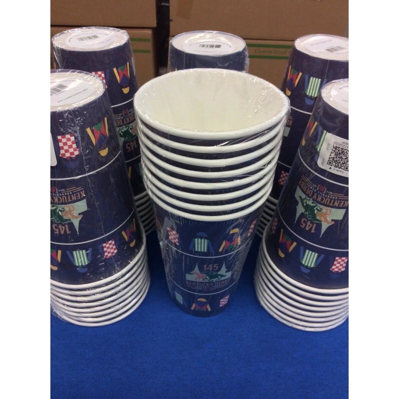 WCN GROUP KENTUCKY DERBY 145 16 oz PAPER CUPS 8