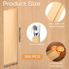 300 Pcs Paper Silverware Bags 10" x 3" Kraft Churro