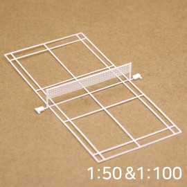 Badminton Net and Court 1:50-1:100 / Miniature Diorama IA123 / 배드민턴 네트 및 코트 1:50-1:100 / 미니어쳐 디오라마 IA123