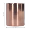 Round Pen Holder Stainless Steel Vase Cosmetic Brush Container Desktop