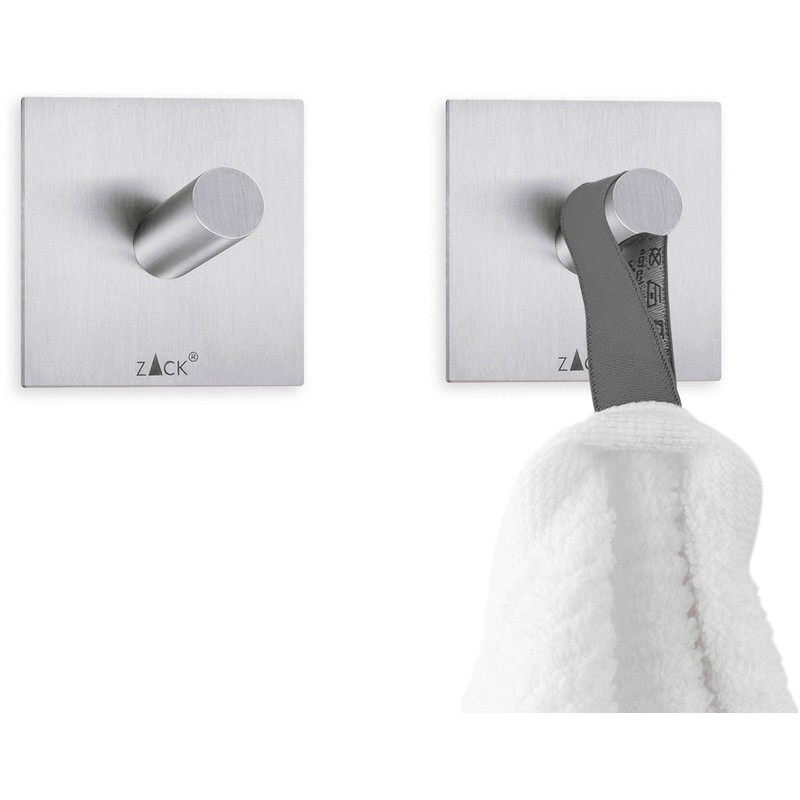 ZACK 40305 "DUPLO" Handtuchhaken, Edelstahl matt