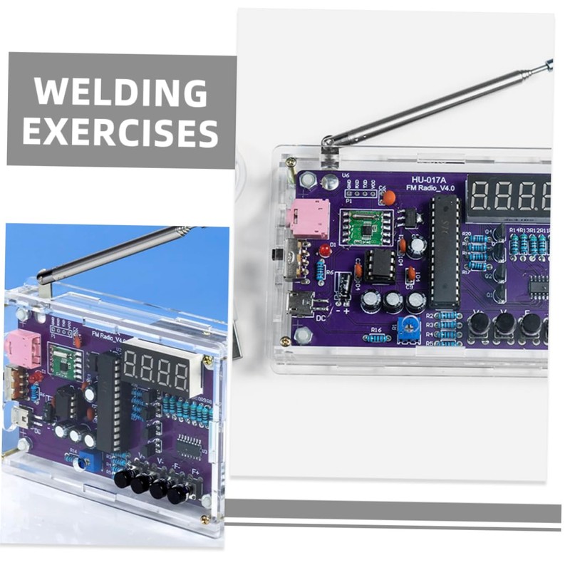 KICHOUSE 1Set DIY Radio Assembly Kit for Beginners Complete Fm