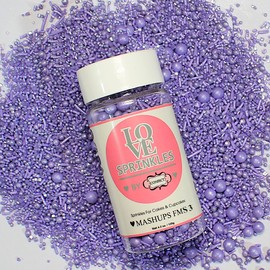 Sprinkles - Confect Sprinkles for Cakes & Cupcakes Decoration Bottle Lavender - 3.5 Oz