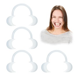 DAQUN 4 Pcs Re-usable Mouth Opener for Teeth Whitening & Dental Care, C-Shaped Cheek Retractors, Mouth Opener for Teeth, Dental Tools for Adults, Whitening Kit Accessories