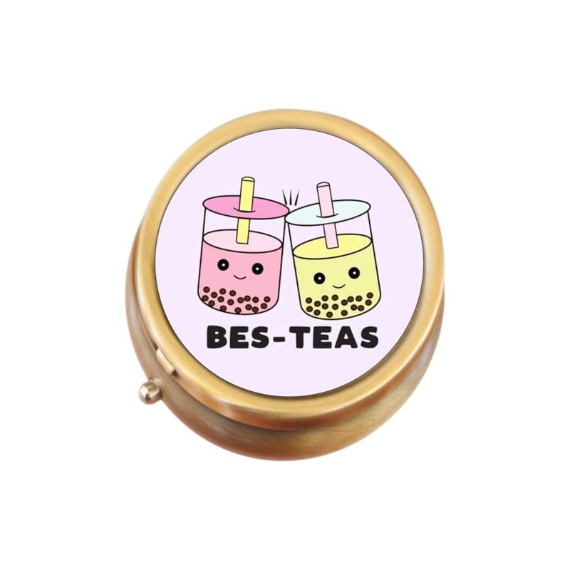 Boba Best Teas Brass Pill Box