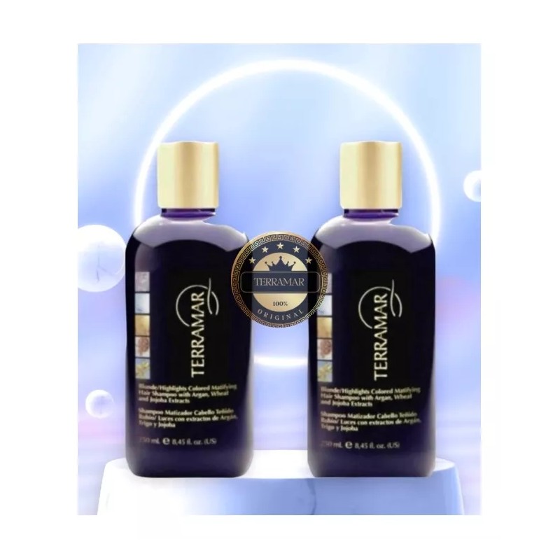 Terramar Set 2 Shampoo Matizador Terramar Rubio Teñido Envío Gratis