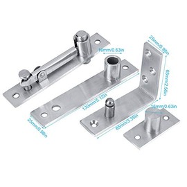 Bisagra de Pivote de Puerta de Acero Inoxidable Bisagra de 360 Grados Hacia Arriba Bisagra de Puerta Giratoria de Alto Rendimiento con forma 7 Para Garaje Casera