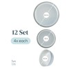 Stoneware dinnerware set 4 persons 12 pcs - Mediterranean dinnerware