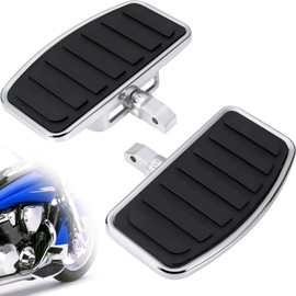 Motorcycle Floorboards, Adjustable Rider/Driver/Passenger Footboards Footrest Universal Foot Pegs Front/Rear Pedal for Honda VTX1300/1800 Shadow 1100 Yamaha V Star 650 Suzuki C50 Kawasaki Accessories