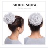 Hairpiece Bun Scrunchie Scrunchy Hair Extensions Silver Grey 40G Synthetic