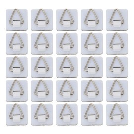 Outanaya Ganchos Adhesivos Para Colgar Cuadros Sin Clavos 50 Piezas Soportes Triangulares Autoadhesivos Para Marcos De Fotos Decoración De Pared Hogar Oficina