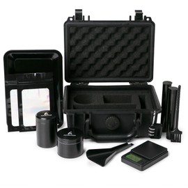 INFINITKIN Smell Proof Box – Portable Smell Proof Storage Box with Combination Lock, Airtight & Waterproof, Includes Pocket Scale & Accessories for Home, Travel & Camping