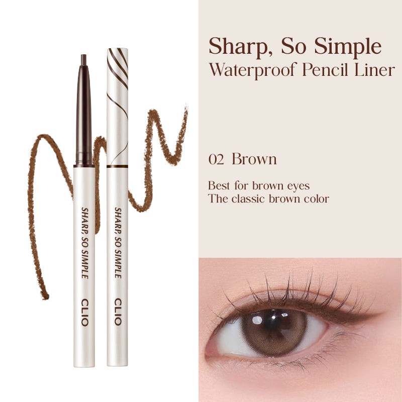 CLIO [CLIO]*renewal* Sharp So Simple Waterproof Pencil Liner (5 colors)