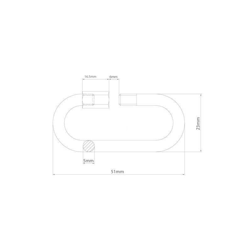5mm Quick Link for Connecting Galvanised Steel Chain Heavy Duty