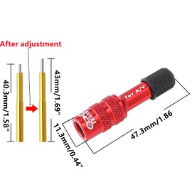 Bike Fork Valve Adapter Bike Pump Adaptor, Shock Pump Valve Adapter, Fork Air Valve Adapter Extender Pressta Extension Converter Nozzle Tire Pump Accessories for Mountain Bike Road Bike