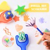 Sponge Painting Brush Set, 30 Pieces Children's Painting Tools Set,