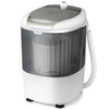 COSTWAY Mini Portable Washing Machine, 5.5 lbs Washing Capacity, Compact