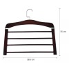 Baum Brothers Gancho Para Pantalones De Madera Ahorra Espacios Kb-079_2