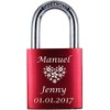 ♥ Love Goals Engraved Love Padlock with Engraving | Individual