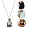 Gatuida Quartz Pocket Watch Necklace Retro Style Zinc Alloy Hollowed-Out