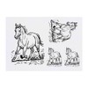4 x 'Horse Trotting' Temporary Tattoos - Water Resistant, Skin-Safe,
