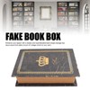 Book Shape Storage Box Large Capacity Wooden European Style Decorative