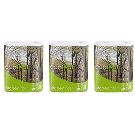 (3 PACK) - Suma - Ecoleaf 3 Ply Kitchen Towel | Twin roll packpack | 3 PACK BUNDLE