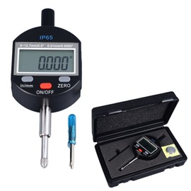 Digital Dial Indicator 0‑12.7mm Range 0.01mm Resolution IP65 Waterproof Digital Probe Indicator Gauge