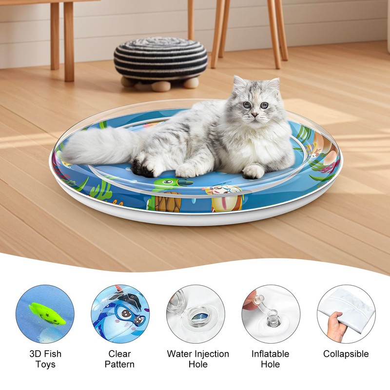 Cat Water Upstream Lotus, 2025 New Durable Pet Cooling Mat,